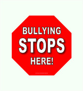 8&amp;QUOT; Bullying Stops Here Plaque