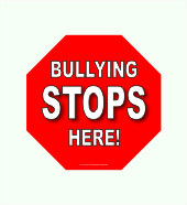 8&amp;QUOT; Bullying Stops Here Plaque