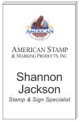 Square Corners, Full Color 3-3/8&amp;QUOT; x 2-1/8&amp;QUOT; Name Badge