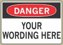 3-1/2&amp;QUOT; x 5&amp;QUOT; OSHA Compliant &amp;QUOT;DANGER&amp;QUOT; Safety sign