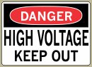 Heavy Duty Vinyl Decal with Danger Message #D616