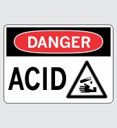 .060 Plastic Sign with Danger Message #D022