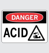 .040 Aluminum Sign with Danger Message #D022