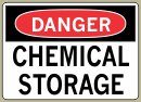 7&amp;QUOT; x 10&amp;QUOT; Chemical Storage - Danger Message #D049