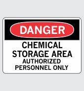 .060 Plastic Sign with Danger Message #D076
