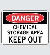 .060 Plastic Sign with Danger Message #D103