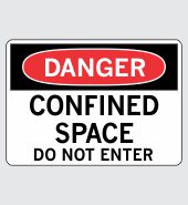 .060 Plastic Sign with Danger Message #D130