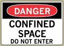 .040 Aluminum Sign with Danger Message #D130