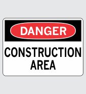 .080 Aluminum Sign with Danger Message #D157
