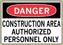 .040 Aluminum Sign with Danger Message #D184