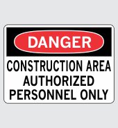 Heavy Duty Vinyl Decal with Danger Message #D184