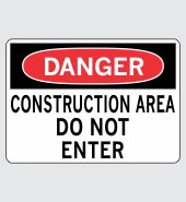 .060 Plastic Sign with Danger Message #D211