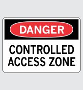 .040 Aluminum Sign with Danger Message #D265