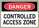 .040 Aluminum Sign with Danger Message #D265