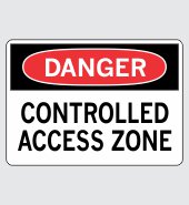 .060 Plastic Sign with Danger Message #D265