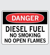 Heavy Duty Vinyl Decal with Danger Message #D292