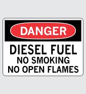 .080 Aluminum Sign with Danger Message #D292
