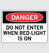 .040 Aluminum Sign with Danger Message #D427