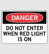 .040 Aluminum Sign with Danger Message #D427