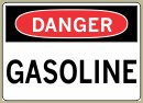  7&amp;QUOT; x 10&amp;QUOT; Gasoline - Danger Message #D454