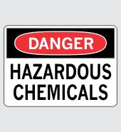 Heavy Duty Vinyl Decal with Danger Message #D481