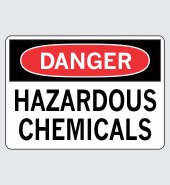 .060 Plastic Sign with Danger Message #D481