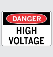 .040 Aluminum Sign with Danger Message #D508