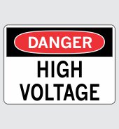 .080 Aluminum Sign with Danger Message #D508