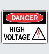Heavy Duty Vinyl Decal with Danger Message #D535
