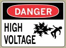 Heavy Duty Vinyl Decal with Danger Message #D562