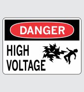 .080 Aluminum Sign with Danger Message #D562