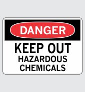 Heavy Duty Vinyl Decal with Danger Message #D670