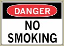  3-1/2&amp;QUOT; x 5&amp;QUOT; No Smoking - Danger Message #D724