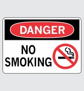 .060 Plastic Sign with Danger Message #D751