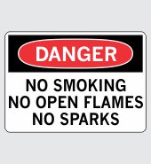 .060 Plastic Sign with Danger Message #D778