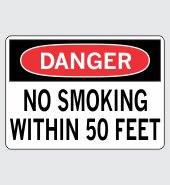 Heavy Duty Vinyl Decal with Danger Message #D832