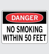 .060 Plastic Sign with Danger Message #D832