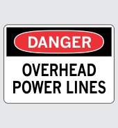 .060 Plastic Sign with Danger Message #D859