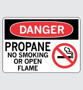 .080 Aluminum Sign with Danger Message #D913