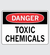 .060 Plastic Sign with Danger Message #D967