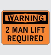 Heavy Duty Vinyl Decal with Warning Message #W026