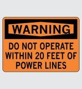 Heavy Duty Vinyl Decal with Warning Message #W188