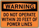 .080 Aluminum Sign with Warning Message #W188