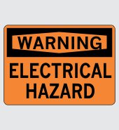 .080 Aluminum Sign with Warning Message #W242