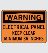 .060 Plastic Sign with Warning Message #W296