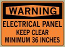 .040 Aluminum Sign with Warning Message #W296