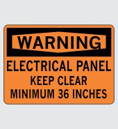 .080 Aluminum Sign with Warning Message #W296