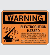 .060 Plastic Sign with Warning Message #W350