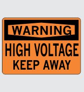.060 Plastic Sign with Warning Message #W458
