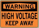 .060 Plastic Sign with Warning Message #W458